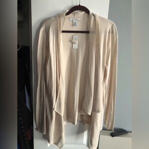 White House Black Market Cream Cardigan